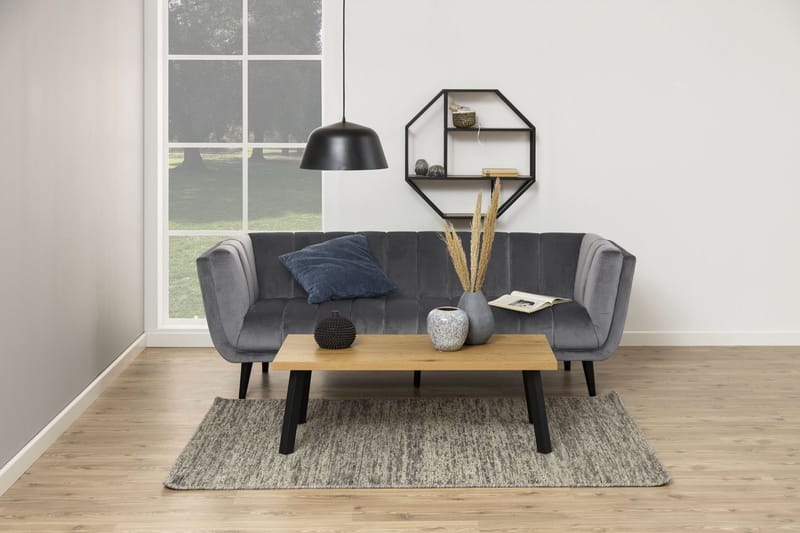 Vägghylla Seaford 77x20x77 cm - natur-/vild ek-look - Förvaring - Hylla - Vägghylla