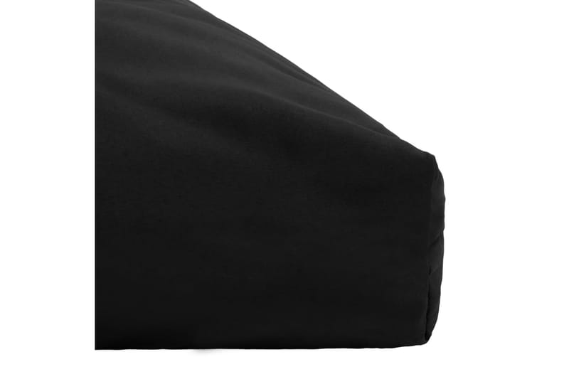 Sittdyna svart 120x80x10 cm tyg - Svart - Sittdynor & ryggdynor utemöbler