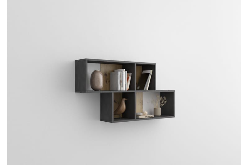 Stanthorne Vägghylla 100 cm - Brun/Vit - Förvaring - Hylla - Vägghylla