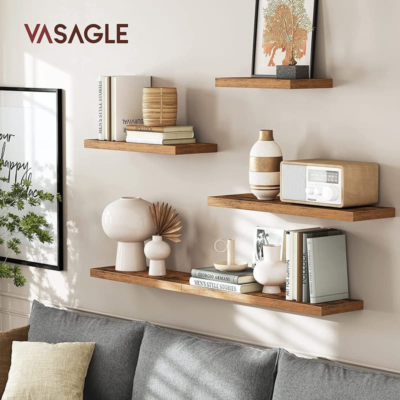 Vägghylla Sussex 40x20 cm - Brun/Mocca - Förvaring - Hylla - Vägghylla