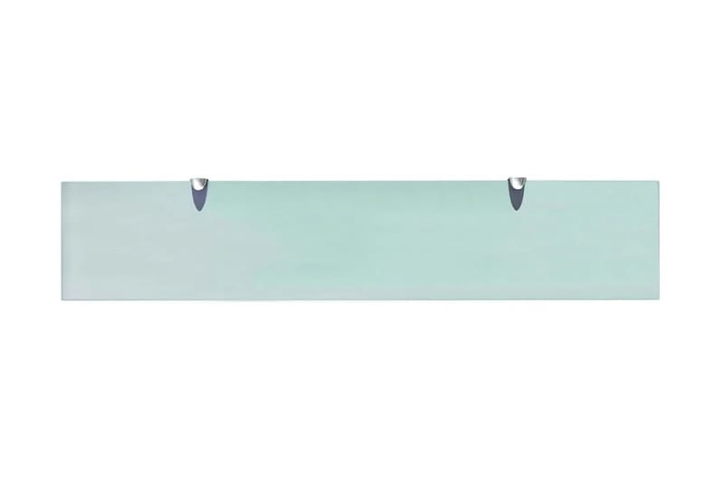 Svävande hylla av glas 100x20 cm 8 mm - Transparent - Förvaring - Hylla - Vägghylla