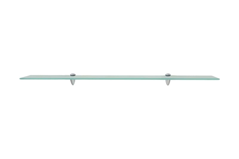 Svävande hylla av glas 100x20 cm 8 mm - Transparent - Förvaring - Hylla - Vägghylla