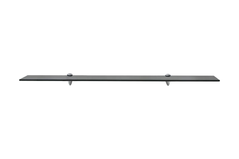 Svävande hylla glas 100x20 cm 8 mm - Svart - Förvaring - Hylla - Vägghylla