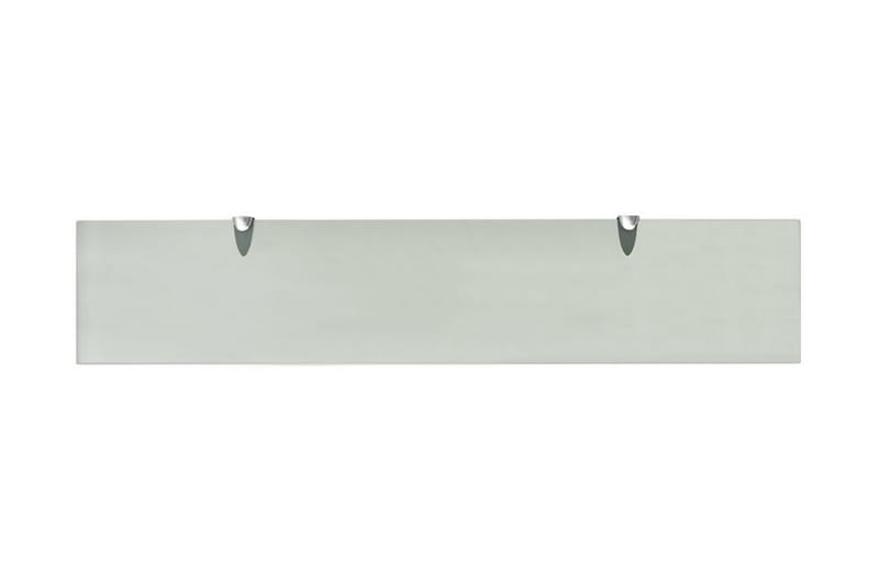 Svävande hylla glas 100x20 cm 8 mm - Transparent - Förvaring - Hylla - Vägghylla