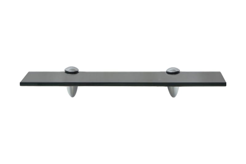 Svävande hylla glas 40x10 cm 8 mm - Svart - Förvaring - Hylla - Vägghylla