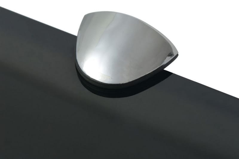 Svävande hylla glas 40x10 cm 8 mm - Svart - Förvaring - Hylla - Vägghylla