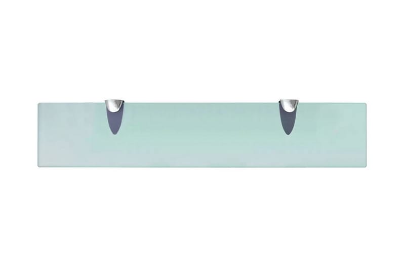 Svävande hylla glas 50x10 cm 8 mm - Transparent - Förvaring - Hylla - Vägghylla