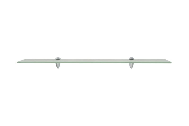 Svävande hylla glas 80x10 cm 8 mm - Transparent - Förvaring - Hylla - Vägghylla