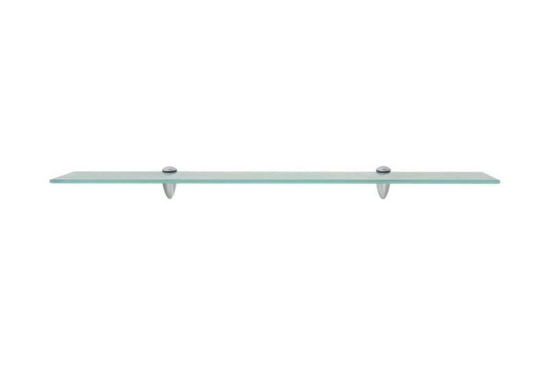 Svävande hylla glas 80x10 cm 8 mm - Transparent - Förvaring - Hylla - Vägghylla