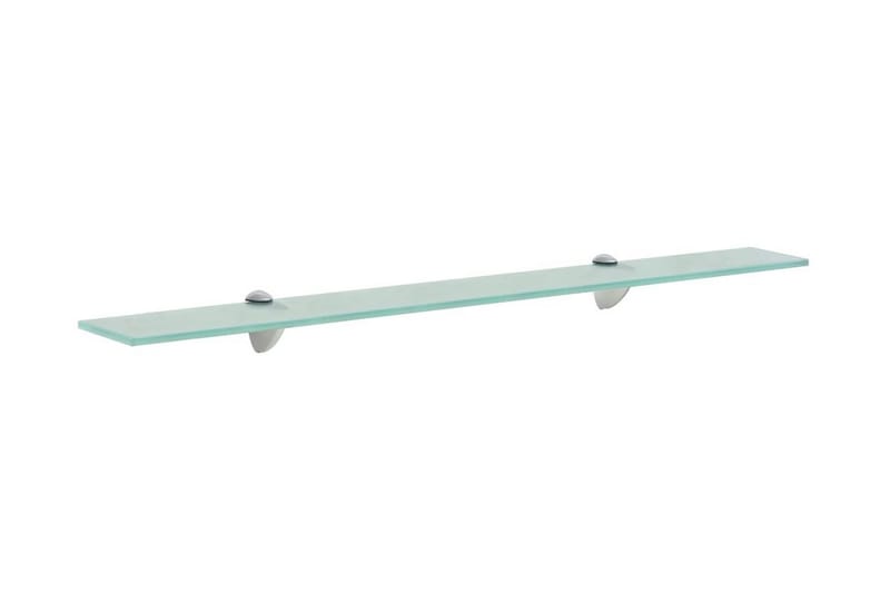 Svävande hylla glas 80x20 cm 8 mm - Transparent - Förvaring - Hylla - Vägghylla