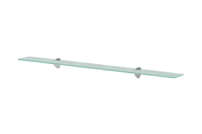 Svävande hyllor 2 st glas 100x10 cm 8 mm - Transparent - Förvaring - Hylla - Vägghylla