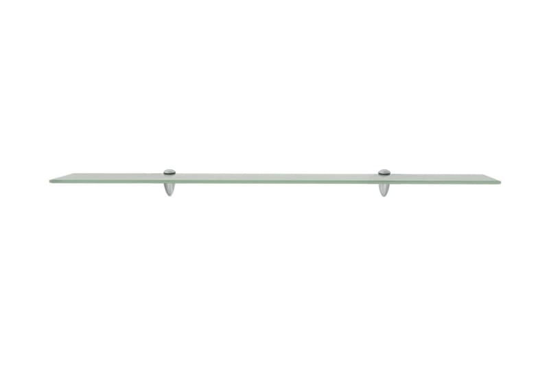 Svävande hyllor 2 st glas 100x20 cm 8 mm - Transparent - Förvaring - Hylla - Vägghylla
