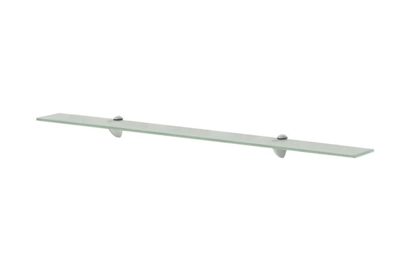 Svävande hyllor 2 st glas 100x20 cm 8 mm - Transparent - Förvaring - Hylla - Vägghylla
