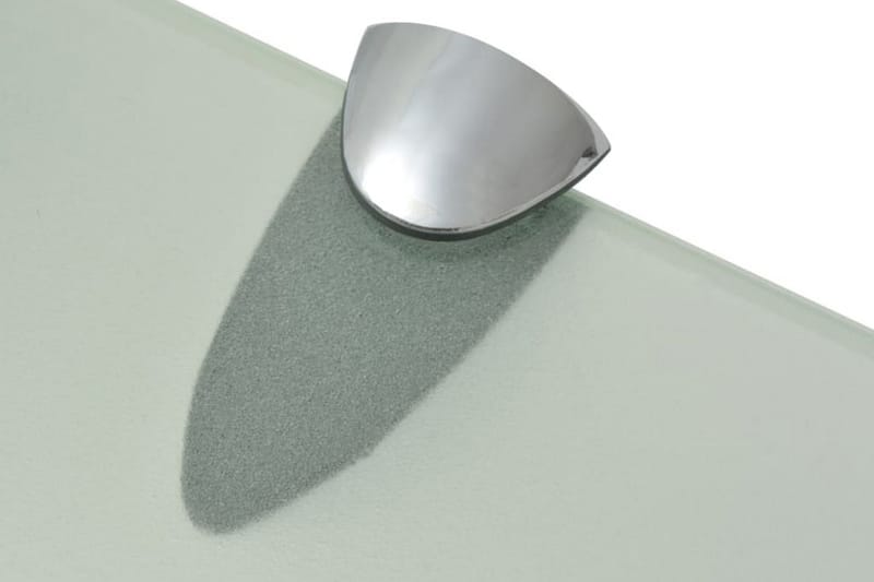 Svävande hyllor 2 st glas 100x20 cm 8 mm - Transparent - Förvaring - Hylla - Vägghylla