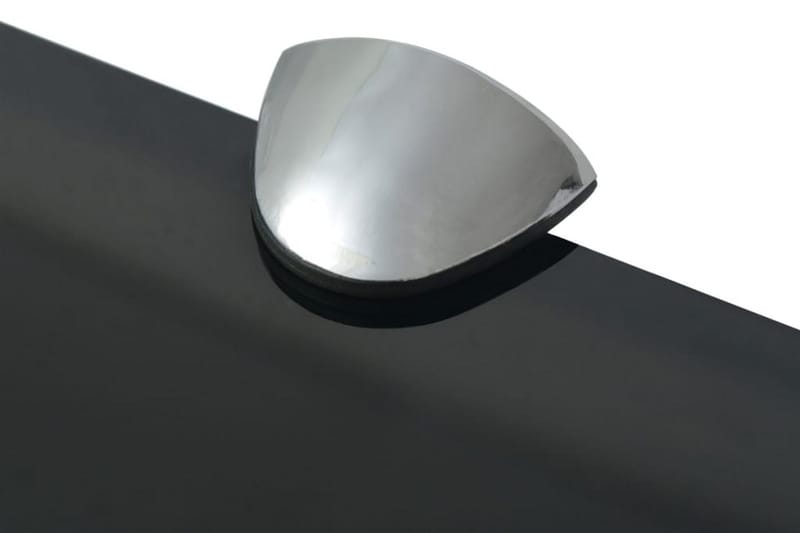 Svävande hyllor 2 st glas 30x10 cm 8 mm - Svart - Förvaring - Hylla - Vägghylla