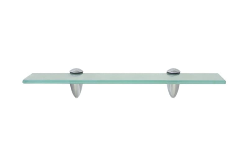 Svävande hyllor 2 st glas 40x20 cm 8 mm - Transparent - Förvaring - Hylla - Vägghylla