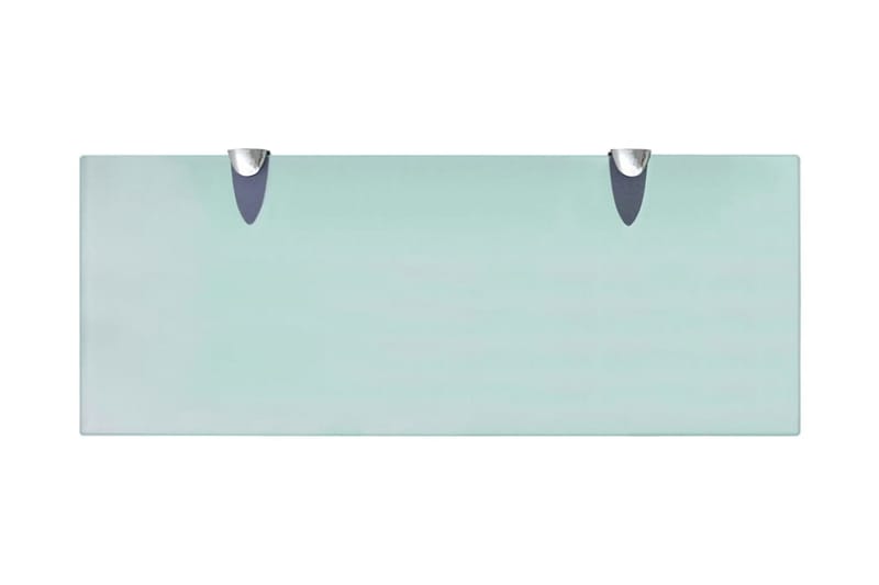 Svävande hyllor 2 st glas 50x20 cm 8 mm - Transparent - Förvaring - Hylla - Vägghylla