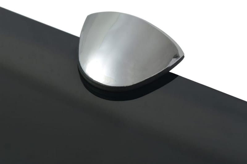 Svävande hyllor 2 st glas 60x10 cm 8 mm - Svart - Förvaring - Hylla - Vägghylla
