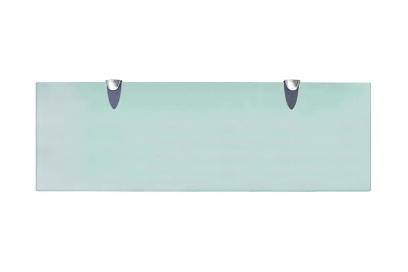 Svävande hyllor 2 st glas 60x20 cm 8 mm - Transparent - Förvaring - Hylla - Vägghylla