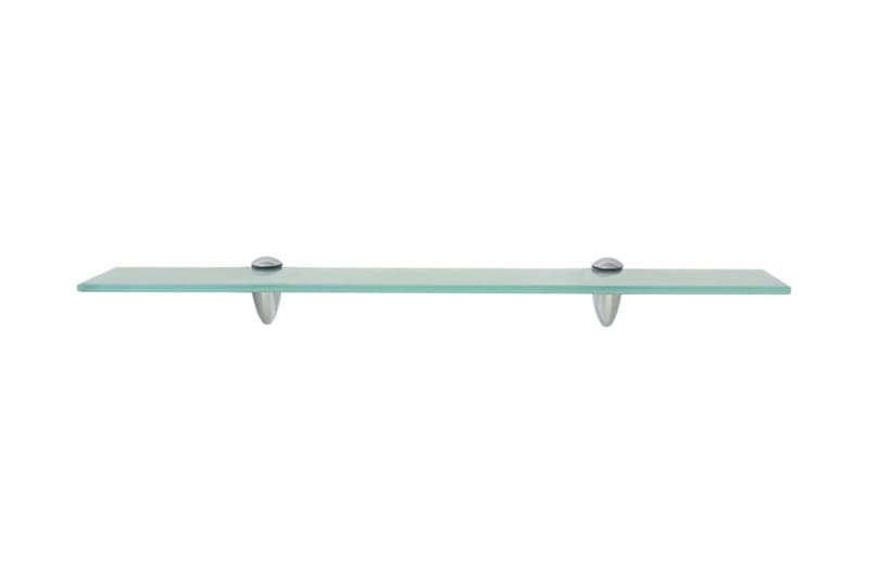 Svävande hyllor 2 st glas 60x20 cm 8 mm - Transparent - Förvaring - Hylla - Vägghylla