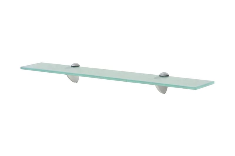 Svävande hyllor 2 st glas 60x20 cm 8 mm - Transparent - Förvaring - Hylla - Vägghylla