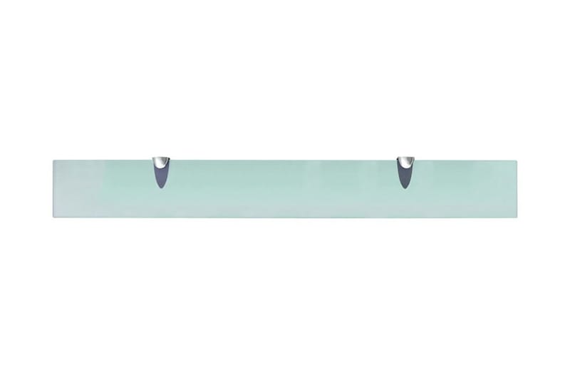 Svävande hyllor 2 st glas 80x10 cm 8 mm - Transparent - Förvaring - Hylla - Vägghylla