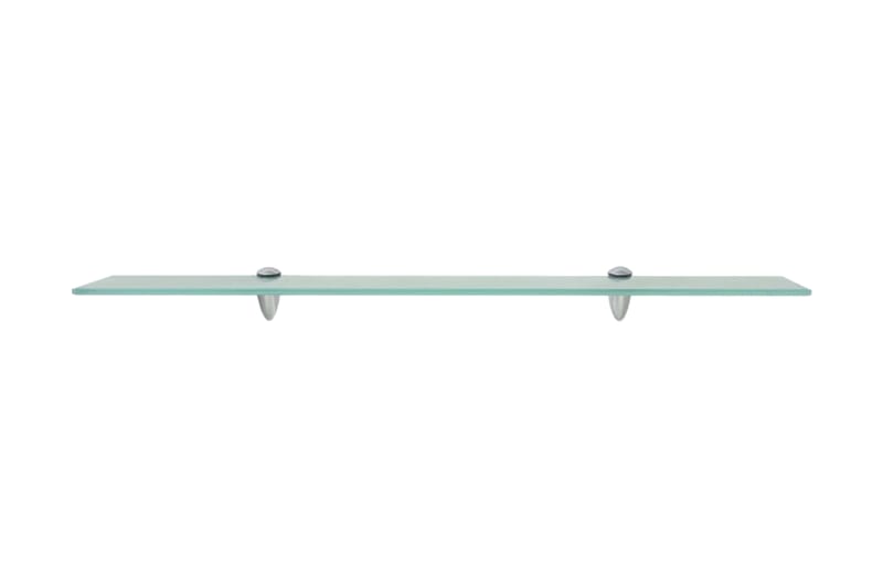 Svävande hyllor 2 st glas 80x10 cm 8 mm - Transparent - Förvaring - Hylla - Vägghylla