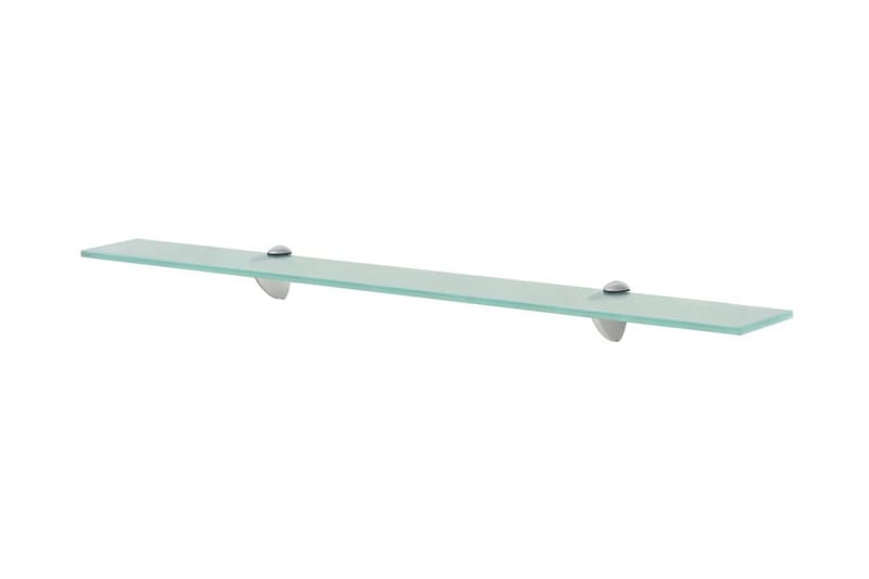 Svävande hyllor 2 st glas 80x10 cm 8 mm - Transparent - Förvaring - Hylla - Vägghylla