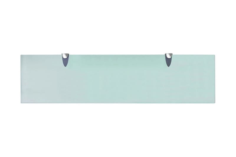 Svävande hyllor 2 st glas 80x20 cm 8 mm - Transparent - Förvaring - Hylla - Vägghylla