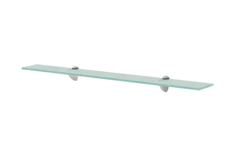 Svävande hyllor 2 st glas 80x20 cm 8 mm - Transparent - Förvaring - Hylla - Vägghylla