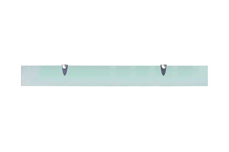 Svävande hyllor 2 st glas 90x10 cm 8 mm - Transparent - Förvaring - Hylla - Vägghylla