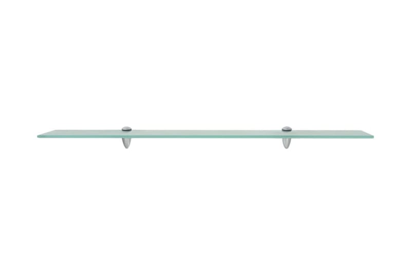 Svävande hyllor 2 st glas 90x10 cm 8 mm - Transparent - Förvaring - Hylla - Vägghylla