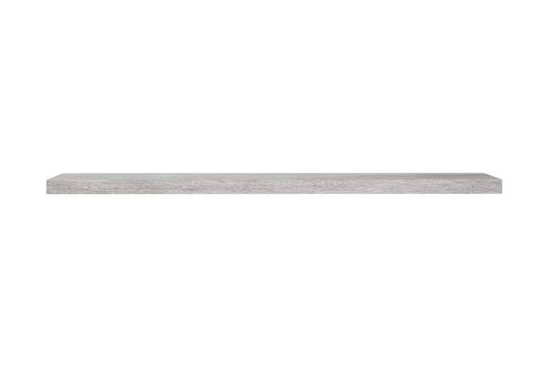 Svävande vägghylla betonggrå 120x23,5x3,8 cm MDF - Betonggrå - Förvaring - Hylla - Vägghylla