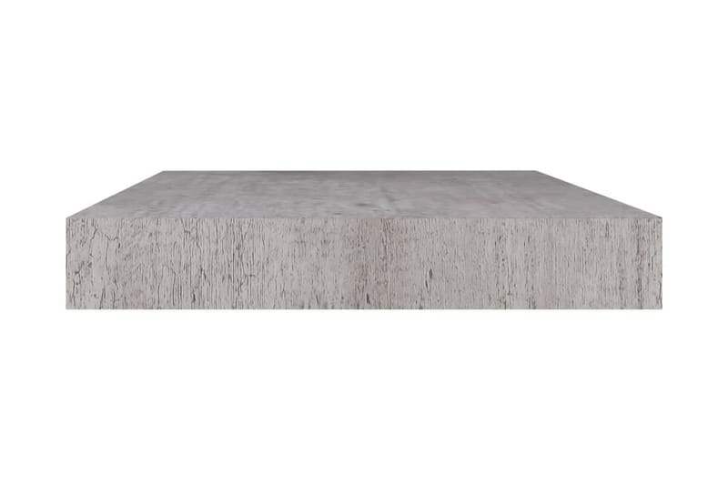 Svävande vägghylla betonggrå 50x23x3,8 cm MDF - Betonggrå - Förvaring - Hylla - Vägghylla