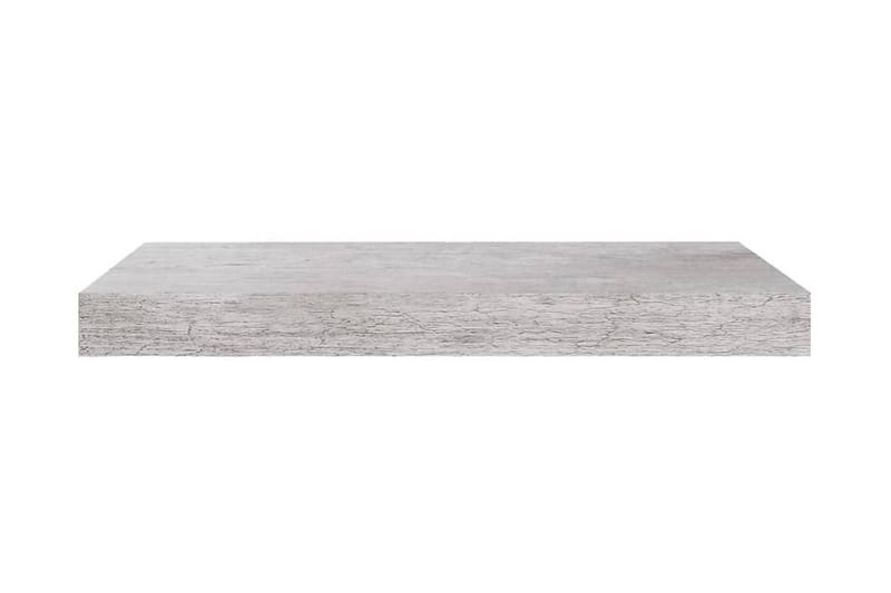 Svävande vägghylla betonggrå 50x23x3,8 cm MDF - Betonggrå - Förvaring - Hylla - Vägghylla