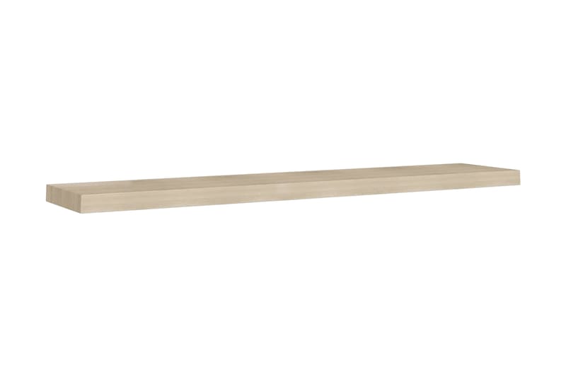 Svävande vägghylla ek 120x23,5x3,8 cm MDF - Brun - Förvaring - Hylla - Vägghylla