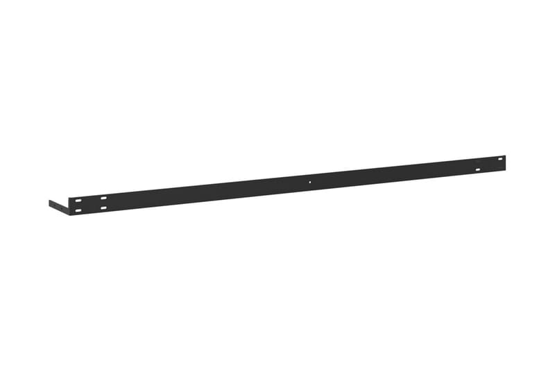 Svävande vägghylla ek och vit 120x23,5x3,8 cm MDF - Vit/Trä - Förvaring - Hylla - Vägghylla
