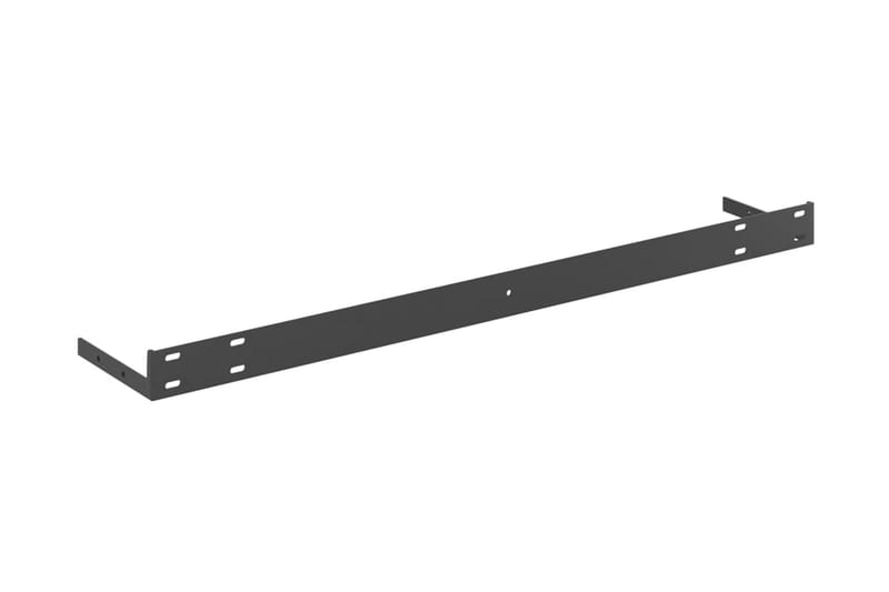 Svävande vägghylla ek och vit 80x23,5x3,8 cm MDF - Vit/Trä - Förvaring - Hylla - Vägghylla