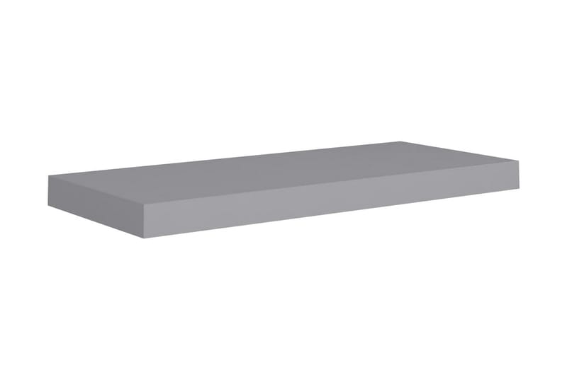 Svävande vägghylla grå 60x23,5x3,8 cm MDF - Grå - Vägghylla