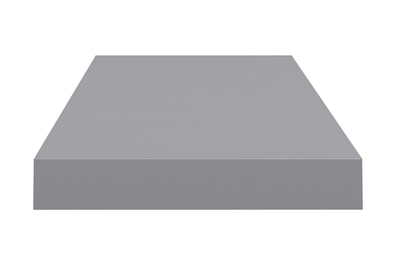 Svävande vägghylla grå 60x23,5x3,8 cm MDF - Grå - Vägghylla