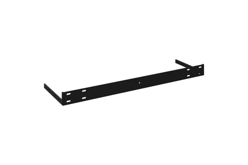 Svävande vägghylla svart 120x23,5x3,8 cm MDF - Svart - Förvaring - Hylla - Vägghylla