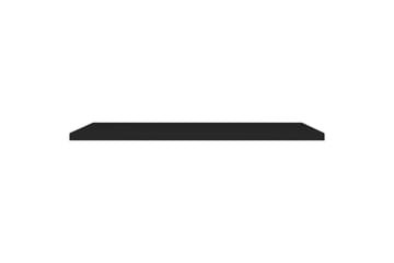 Svävande vägghylla svart 120x23,5x3,8 cm MDF