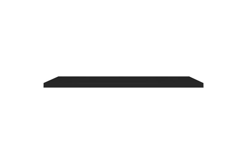 Svävande vägghylla svart 120x23,5x3,8 cm MDF - Svart - Vägghylla