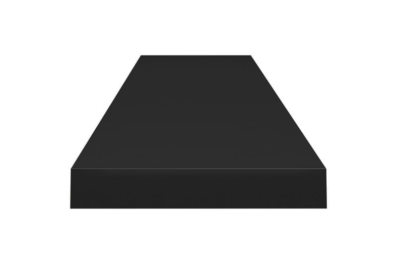 Svävande vägghylla svart 120x23,5x3,8 cm MDF - Svart - Förvaring - Hylla - Vägghylla
