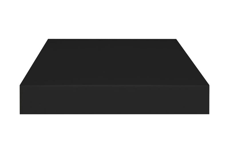Svävande vägghylla svart 40x23x3,8 cm MDF - Svart - Vägghylla