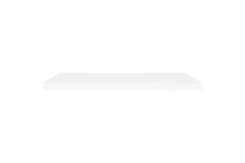 Svävande vägghylla vit 90x23,5x3,8 cm MDF - Vit - Förvaring - Hylla - Vägghylla
