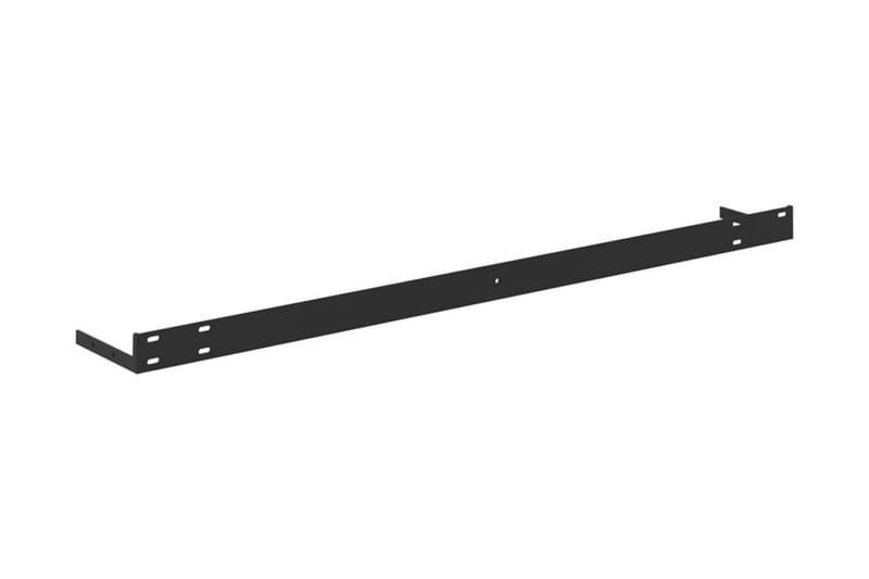 Svävande vägghyllor 2 st betonggrå 100x23,5x3,8 cm MDF - Grå - Förvaring - Hylla - Vägghylla
