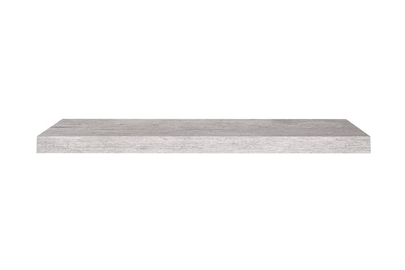 Svävande vägghyllor 2 st betonggrå 80x23,5x3,8 cm MDF - Betonggrå - Förvaring - Hylla - Vägghylla