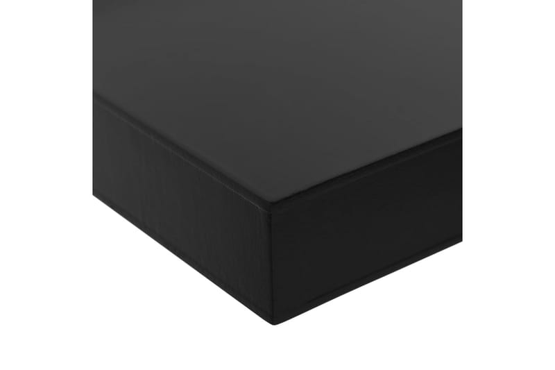 Svävande vägghyllor 2 st svart 100x20x3,8 cm - Svart - Förvaring - Hylla - Vägghylla