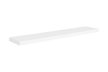 Svävande vägghyllor 2 st vit 120x23,5x3,8 cm MDF